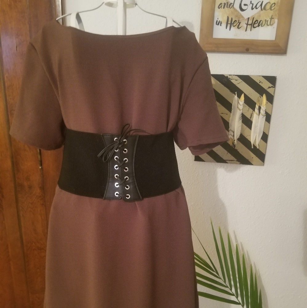 Basic Brown Dress